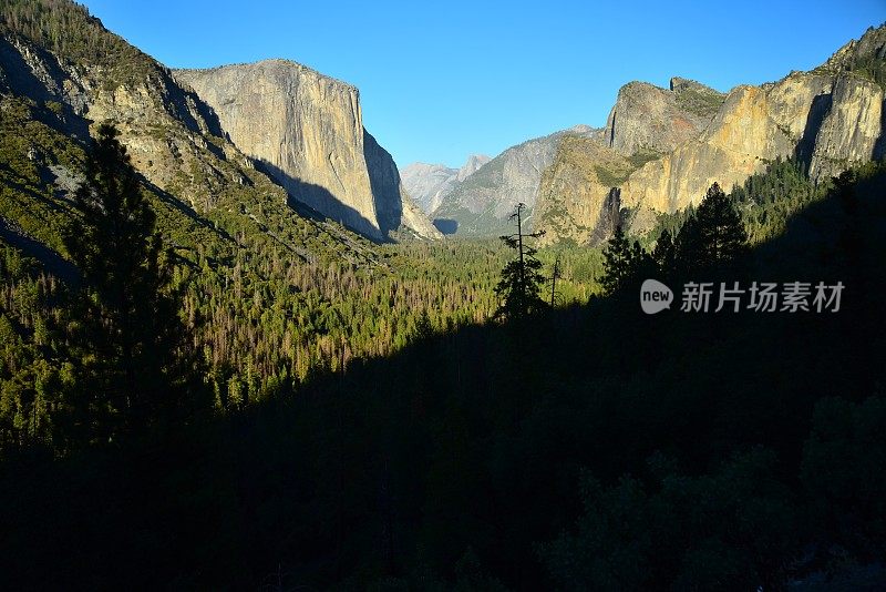 优山美地山谷的东景