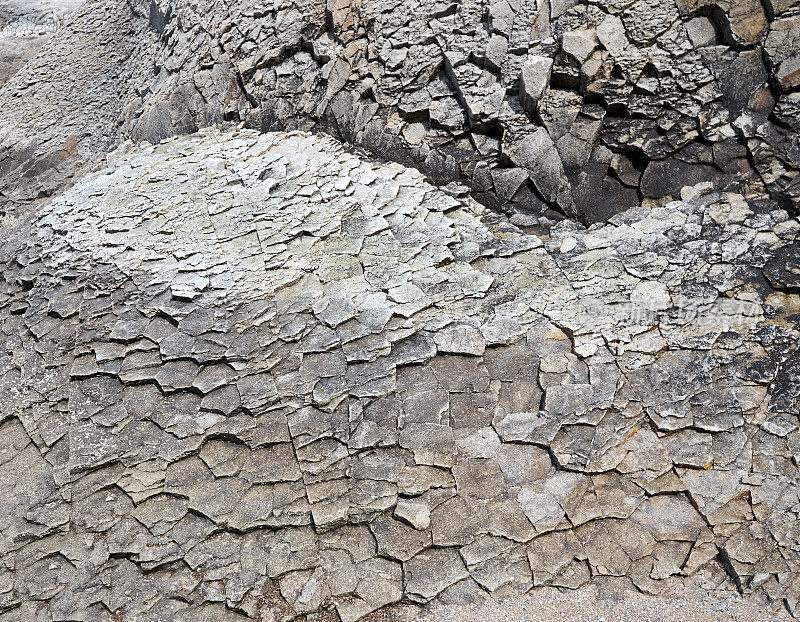 火山石图案，冷熔岩，斯托尔布查蒂角，国后岛