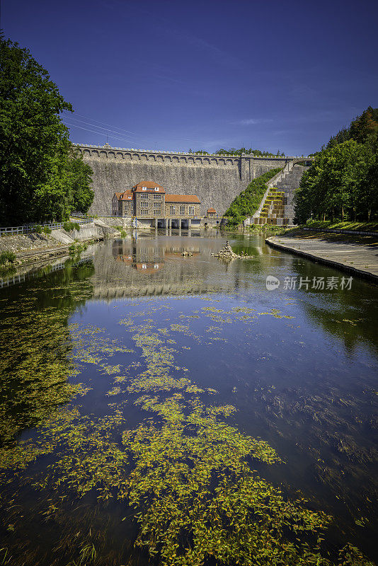 Pilchowice大坝和水电站，波兰(HDRi)