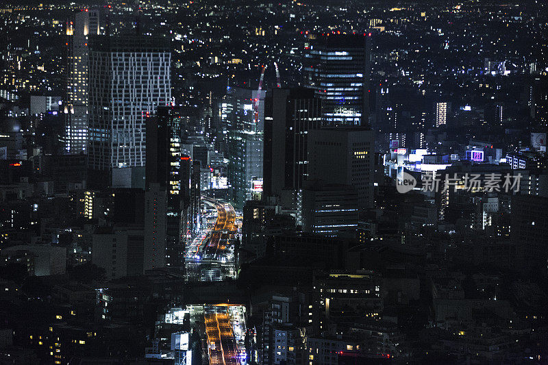 东京夜景，日本