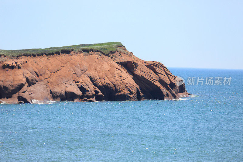 魁北克莫德林岛的砂岩地层