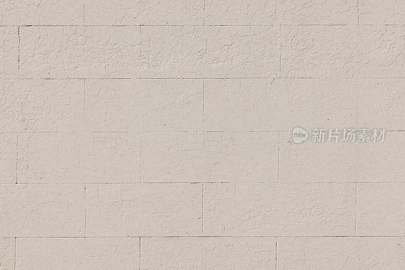 部分米色混凝土砌块墙