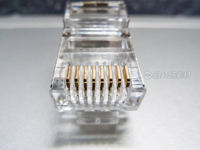 Rj45连接器，局域网网络连接器，网络连接插头