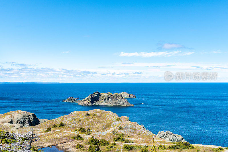 低头，保姆洞和睡眠湾小径，乌鸦头，Twillingate，加拿大