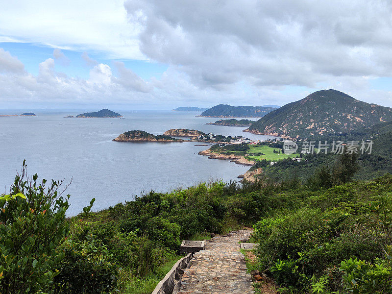 哥连臣山的香港海岸线