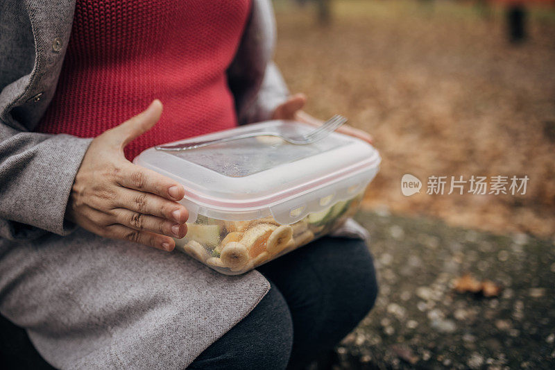 外头塑料制品的特写