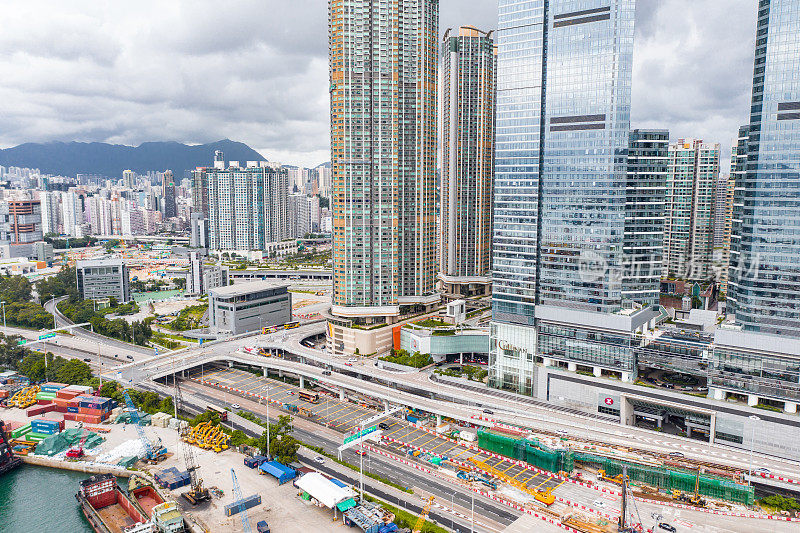 西九龙及维多利亚港全景