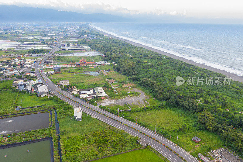 台湾宜兰的海滩