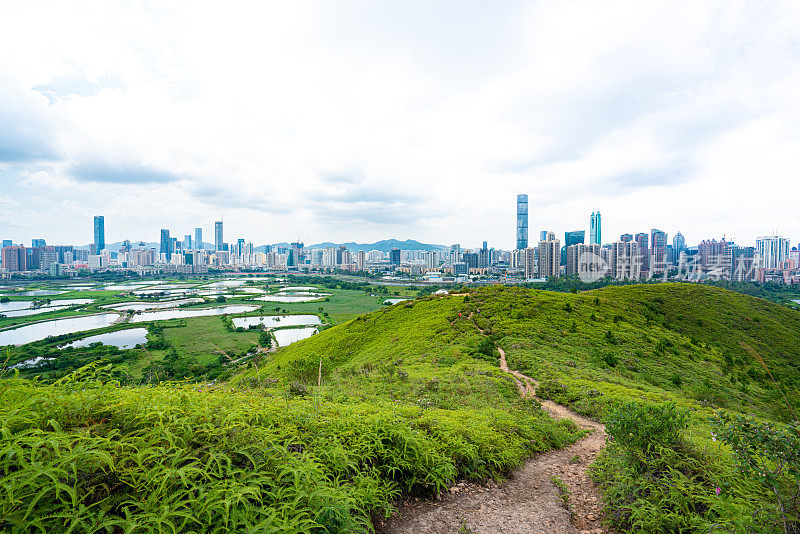 中国深圳美丽的天际线景观