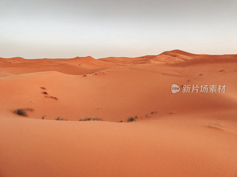 merzouga沙漠中的沙丘