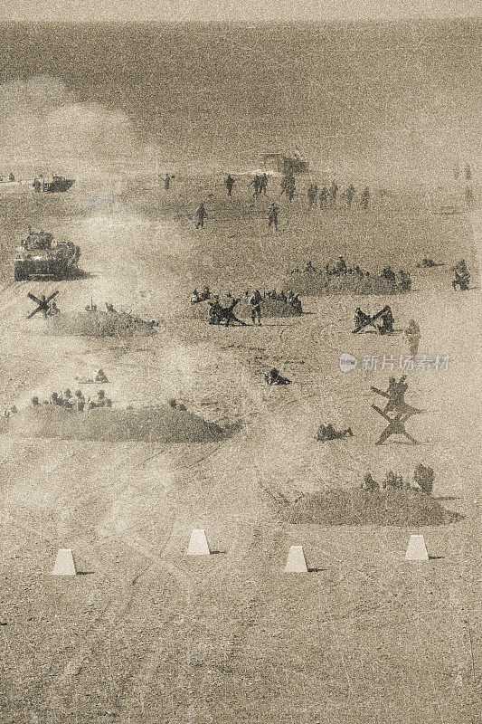 第二次世界大战奥马哈海滩的诺曼底入侵