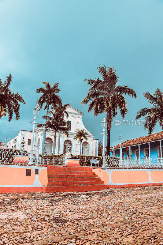 古巴特立尼达圣弗朗西斯科教堂伊格莱西亚会议的宏伟庭院