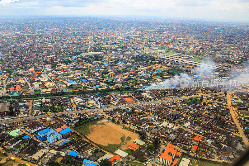 鸟瞰图拉各斯，尼日利亚