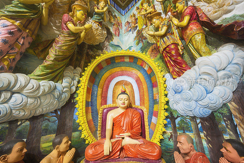 安古鲁卡拉穆拉寺佛像，尼甘布，斯里兰卡