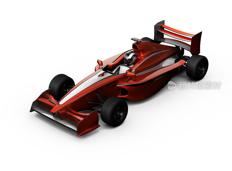 3D红色F1赛车