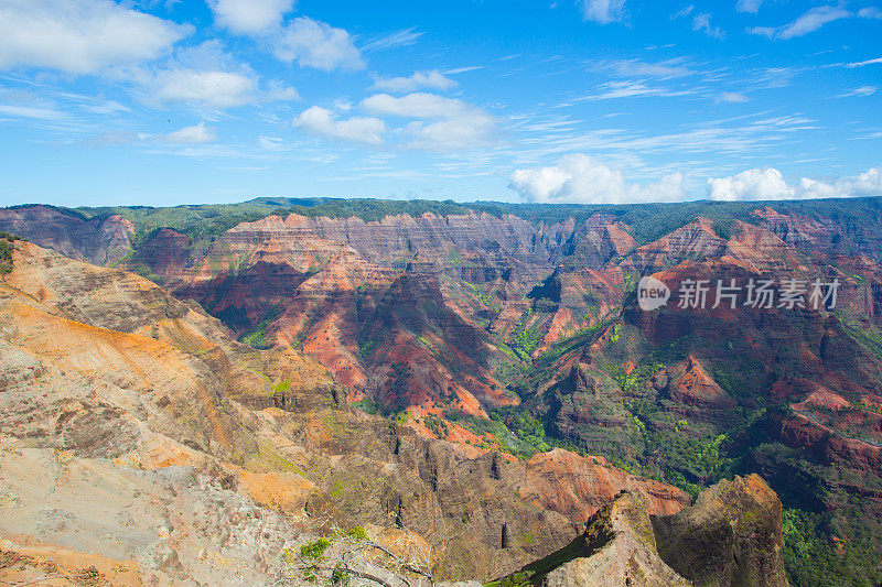 夏威夷考艾岛的威美亚峡谷