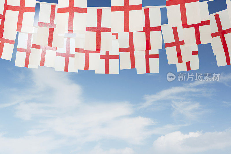 英国圣乔治的庆祝彩旗
