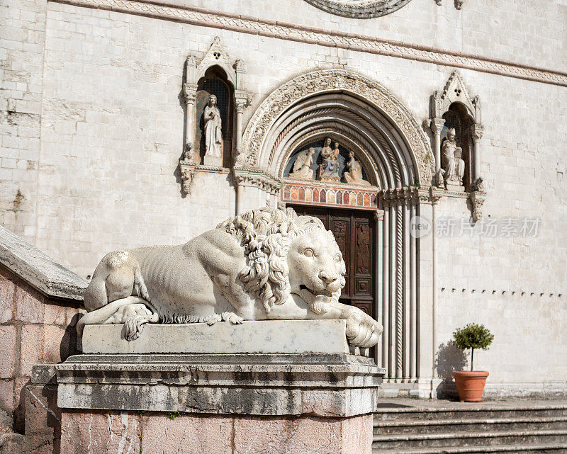 圣贝尼代托和狮子的大教堂，诺西亚·恩布里亚·意大利