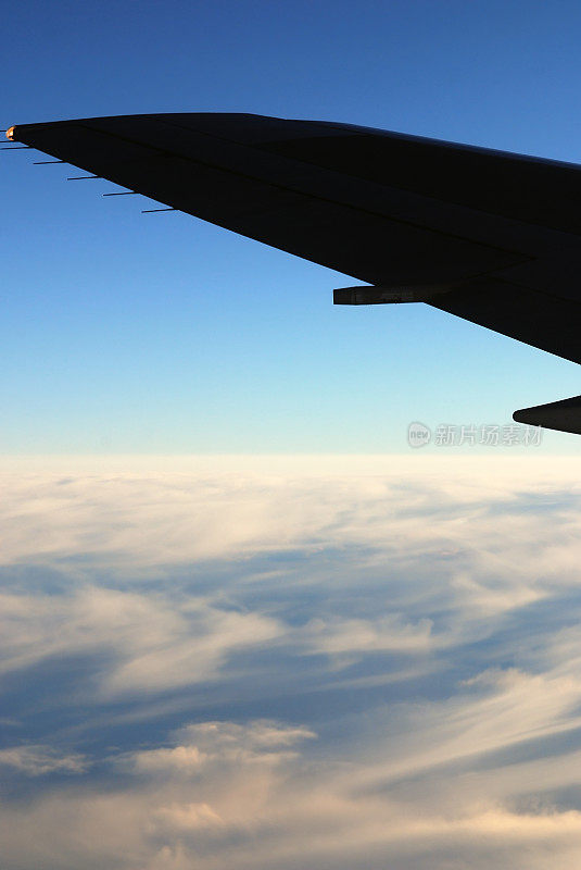 飞机上的天空