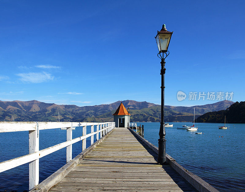 Akaroa码头风景