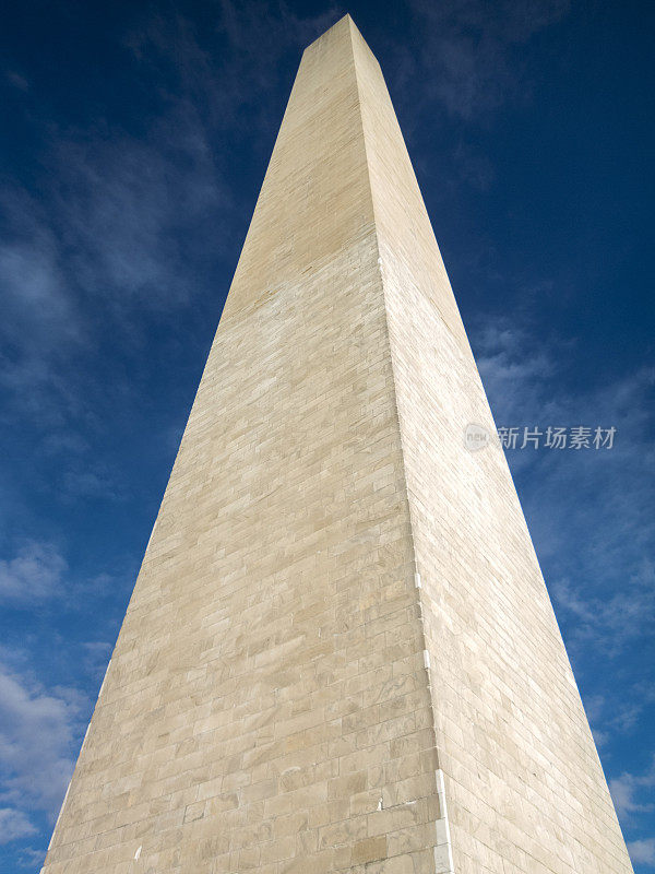 华盛顿特区华盛顿纪念碑特写蓝天