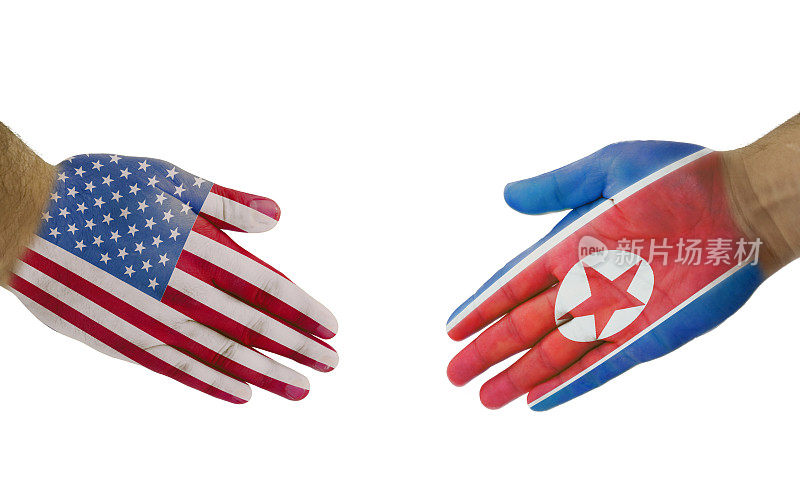 USA-North韩国握手