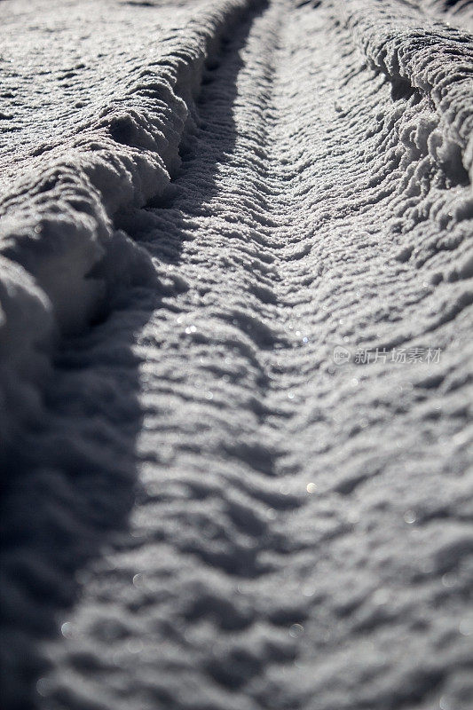 雪路纹理