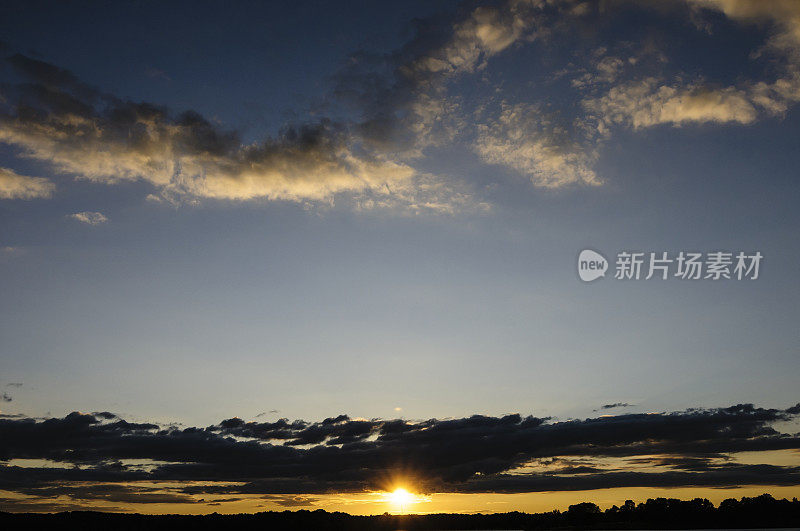 密歇根夏天日落