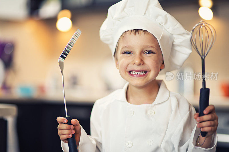 小厨师准备做饭