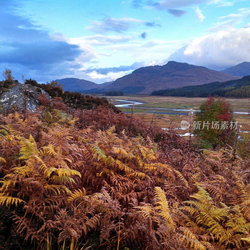 风景在苏格兰高地凯恩戈姆国家公园