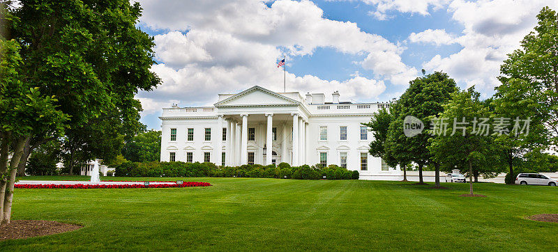 北Façade白宫在华盛顿特区，美国