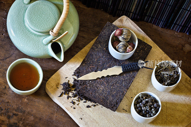 用青瓷茶具制作和供应中国压砖茶