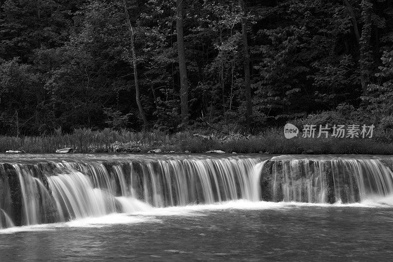 Taughannock瀑布州立公园的瀑布