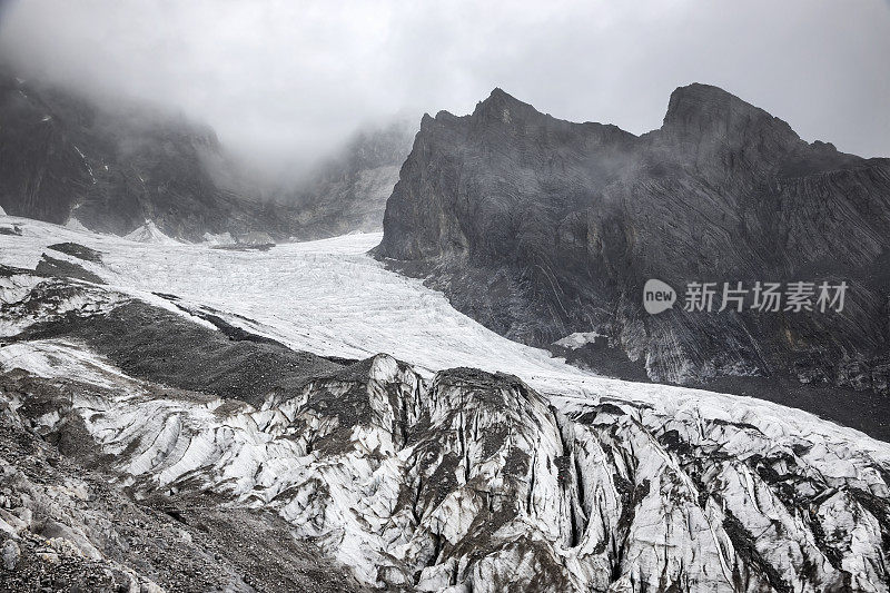 玉龙雪山冰川