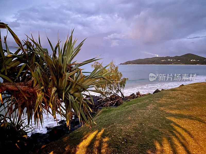 拜伦湾海岸日落