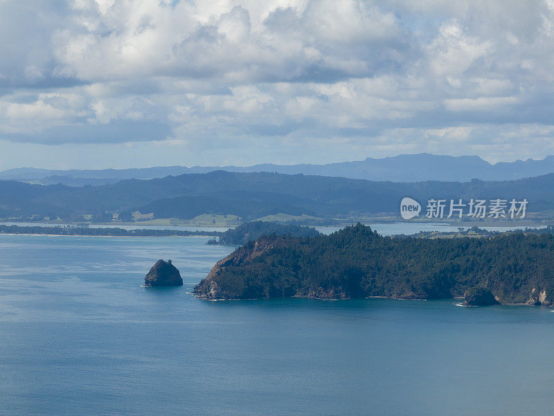 新西兰的空中海岸线