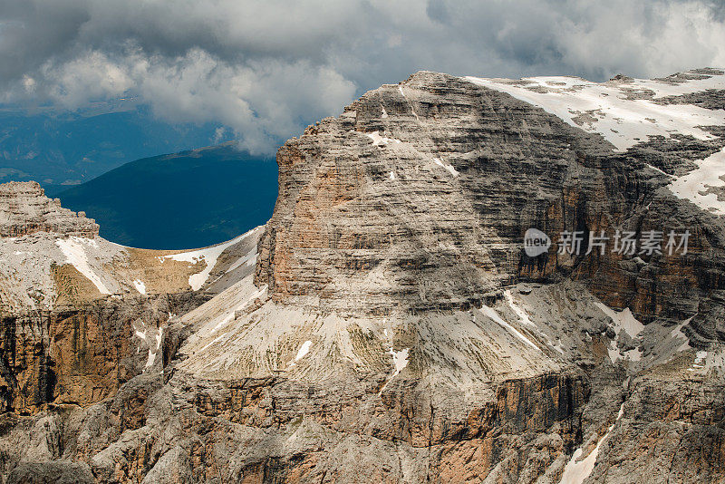 白云石山脉阿尔卑斯山脉。意大利的风景