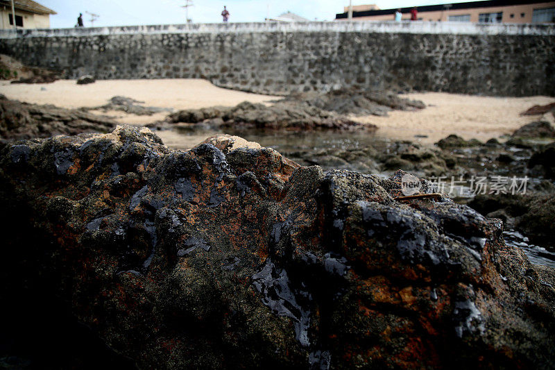 油macha可以在里约热内卢vermelho海滩上看到