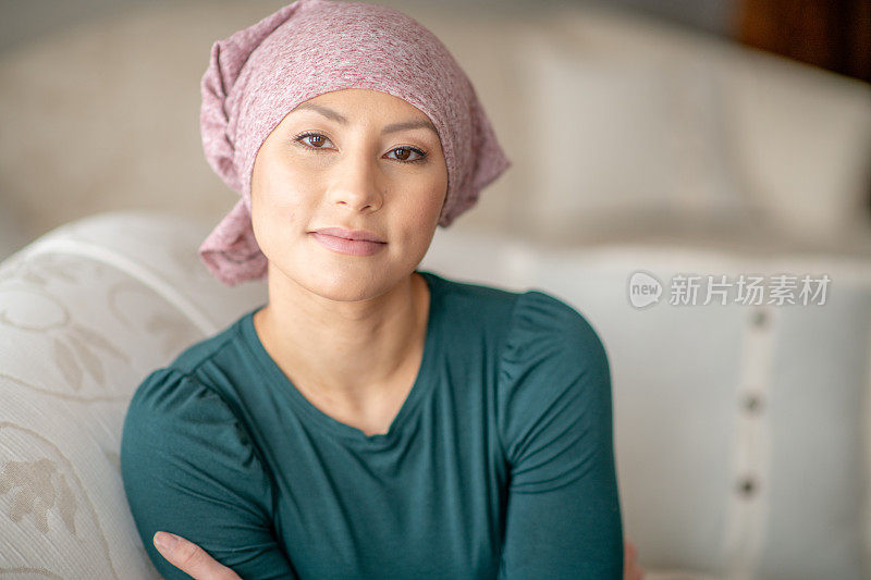 癌症妇女的肖像
