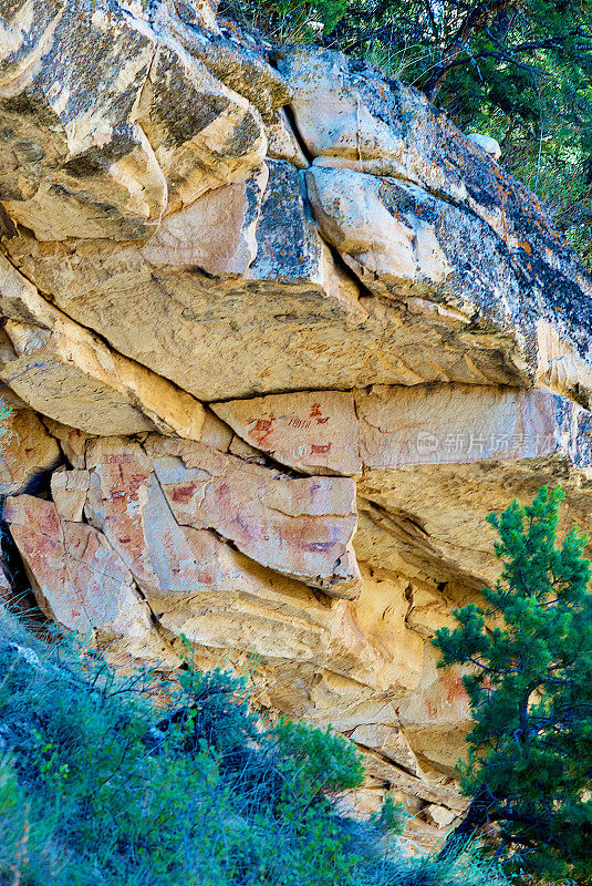 象形文字，美洲原住民，光明天使小径，大峡谷国家公园