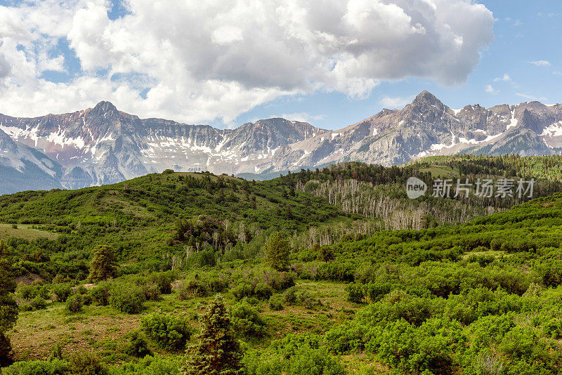 科罗拉多州美丽的山景