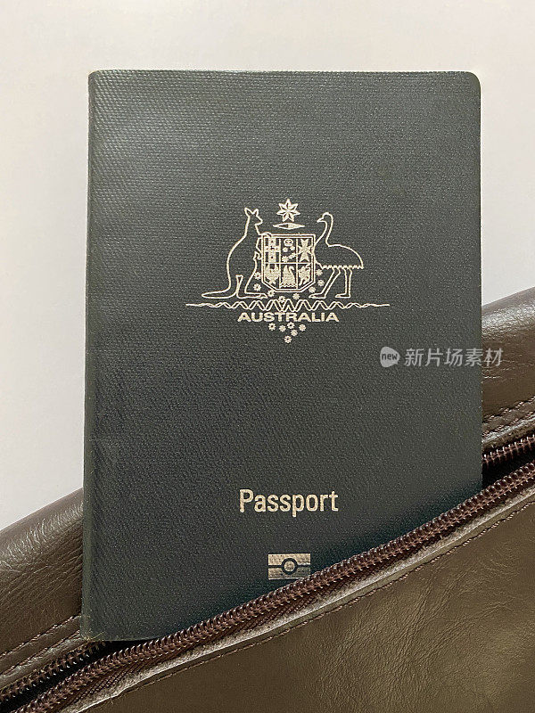 澳大利亚护照特写镜头