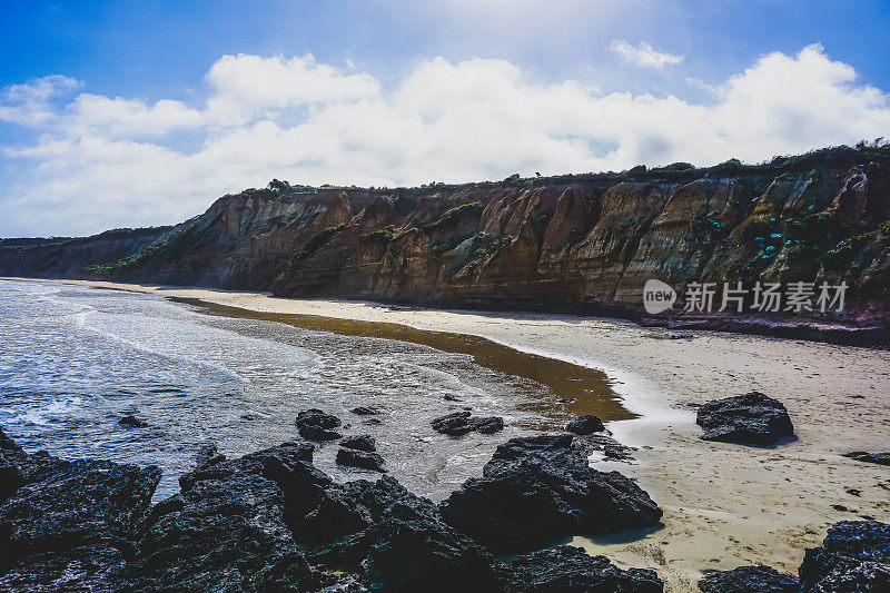 澳大利亚美丽的海洋和悬崖。