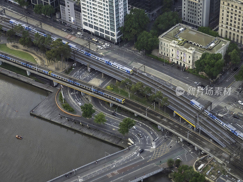 俯视城市道路