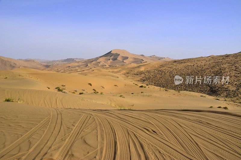 巴丹吉林沙漠景观，内蒙古，中国