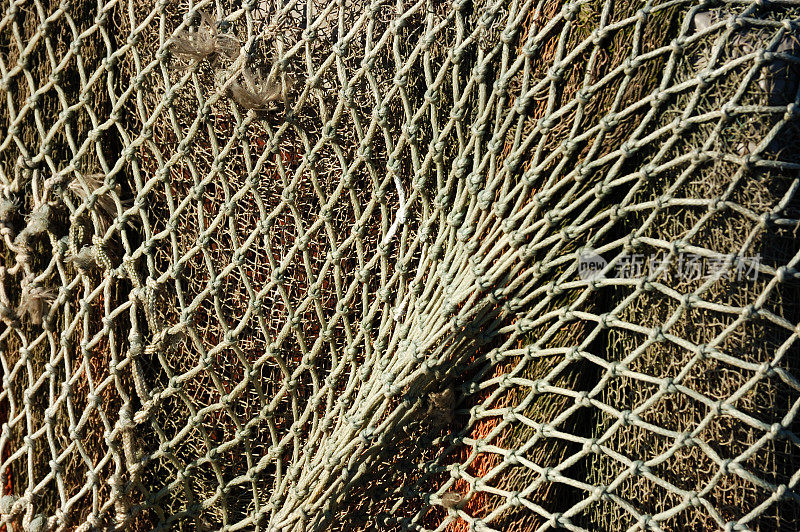渔网的细节。