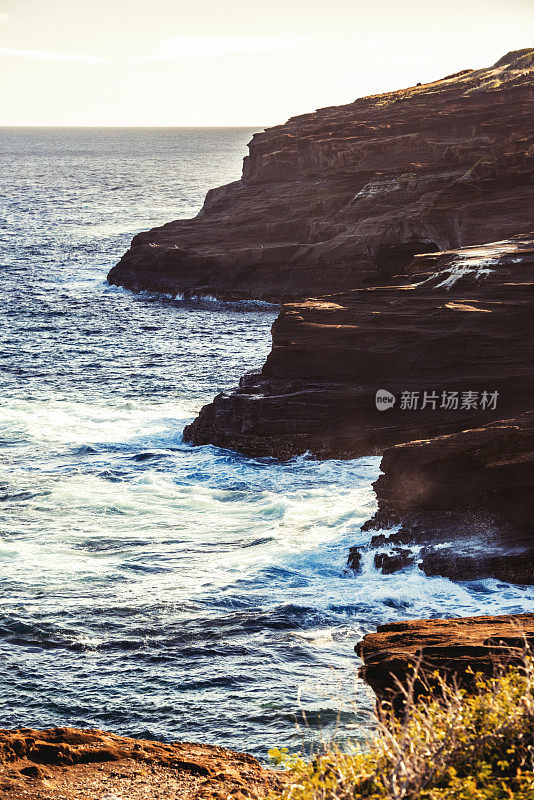 夏威夷的海岸线