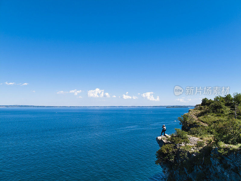 意大利加尔达湖全景图