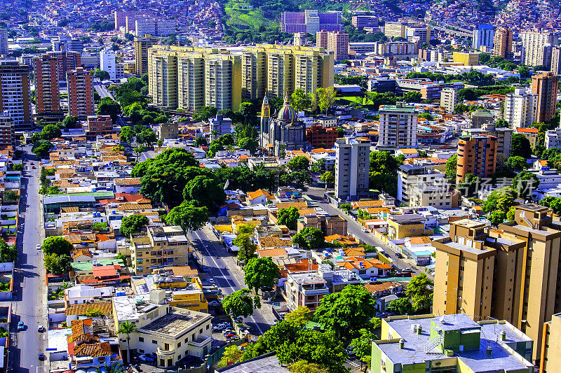 加拉加斯市中心-鸟瞰图