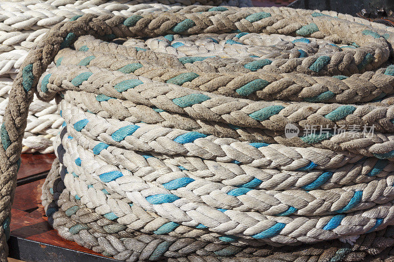 卷捆船锚绳